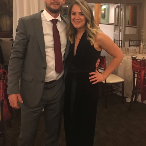 Vera Wang Velvet Pantsuit 